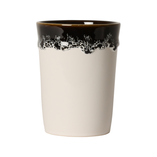 Mug en céramique blanc et noir