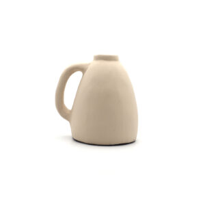 Vase en terre cuite pichet beige mat