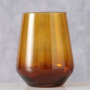 Verre à eau ambré