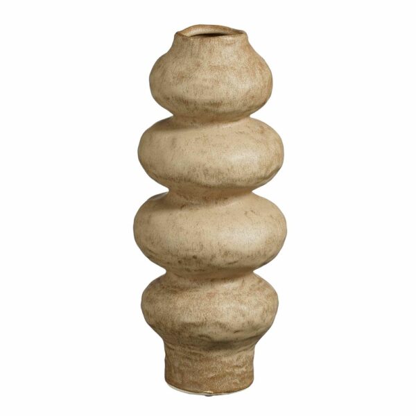 vase en ceramique beige