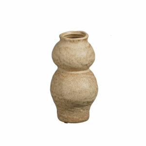 vase en ceramique beige