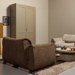 miroir en bois forme asymétrique