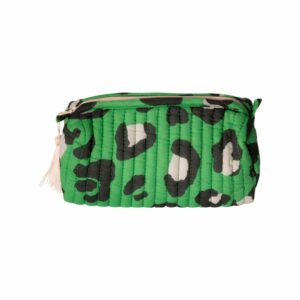 pochette imprimé léopard vert