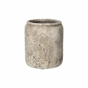 pot en ciment gris antique