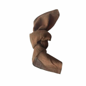 lot de 4 serviettes de table en coton marron chocolat