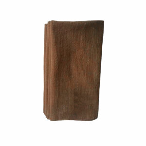 lot de 4 serviettes de table en coton marron chocolat