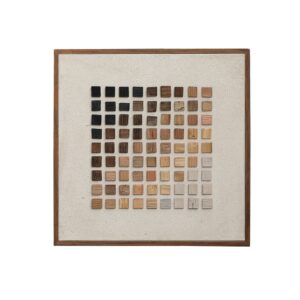 tableau en bois recyclé 40x40 blanc