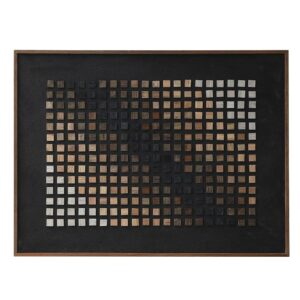 tableau en bois recyclé 80x60 noir