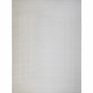 tapis aspect jute blanc