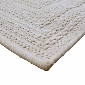 tapis aspect jute blanc
