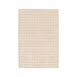 tapis relief motif damier beige 120x170