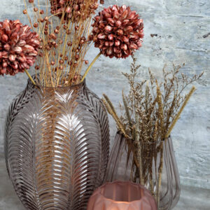 bouquet de fleurs boule de neige rouge