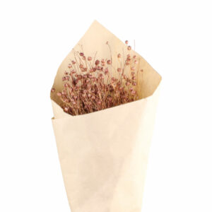 bouquet de fleurs séchées lin brun