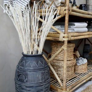 bouquet d'herbe séchée pampa blanche