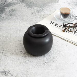 cendrier en céramique noir