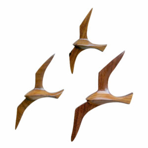 décoration murale mouettes en bois