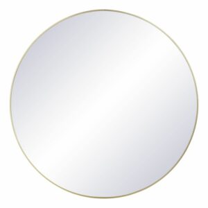 miroir rond en métal doré 55 cm