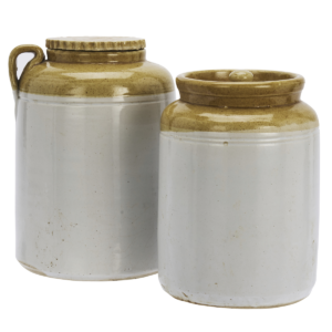 pot ancien en grès recyclé