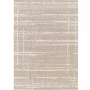 tapis gris et beige motif lignes abstraites 120x170