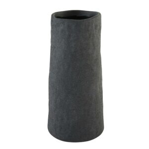 vase cylindrique en terre cuite noir