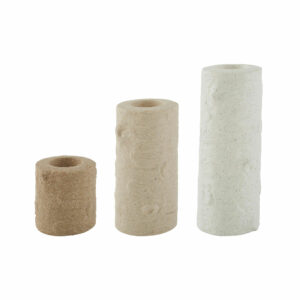 bougeoir cylindrique texturé et mat