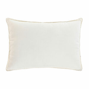 coussin lin blanc lisere naturel 60x40 1