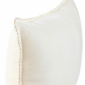 coussin lin blanc lisere naturel 60x40 2