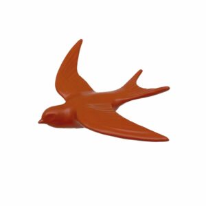 hirondelle décorative à accrocher au mur terracotta