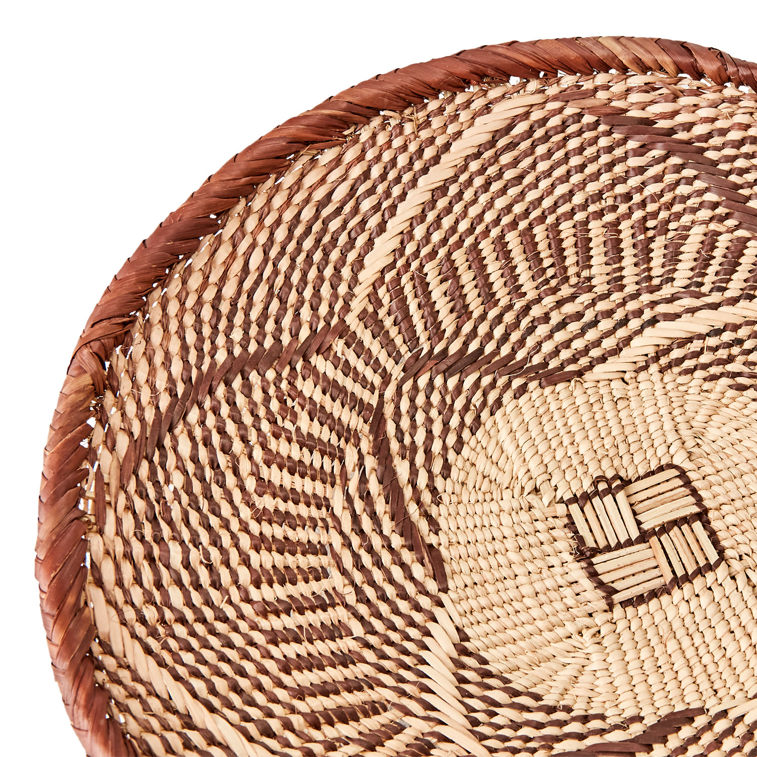decoration murale panier tonga africain fibre naturelle 30cm 2