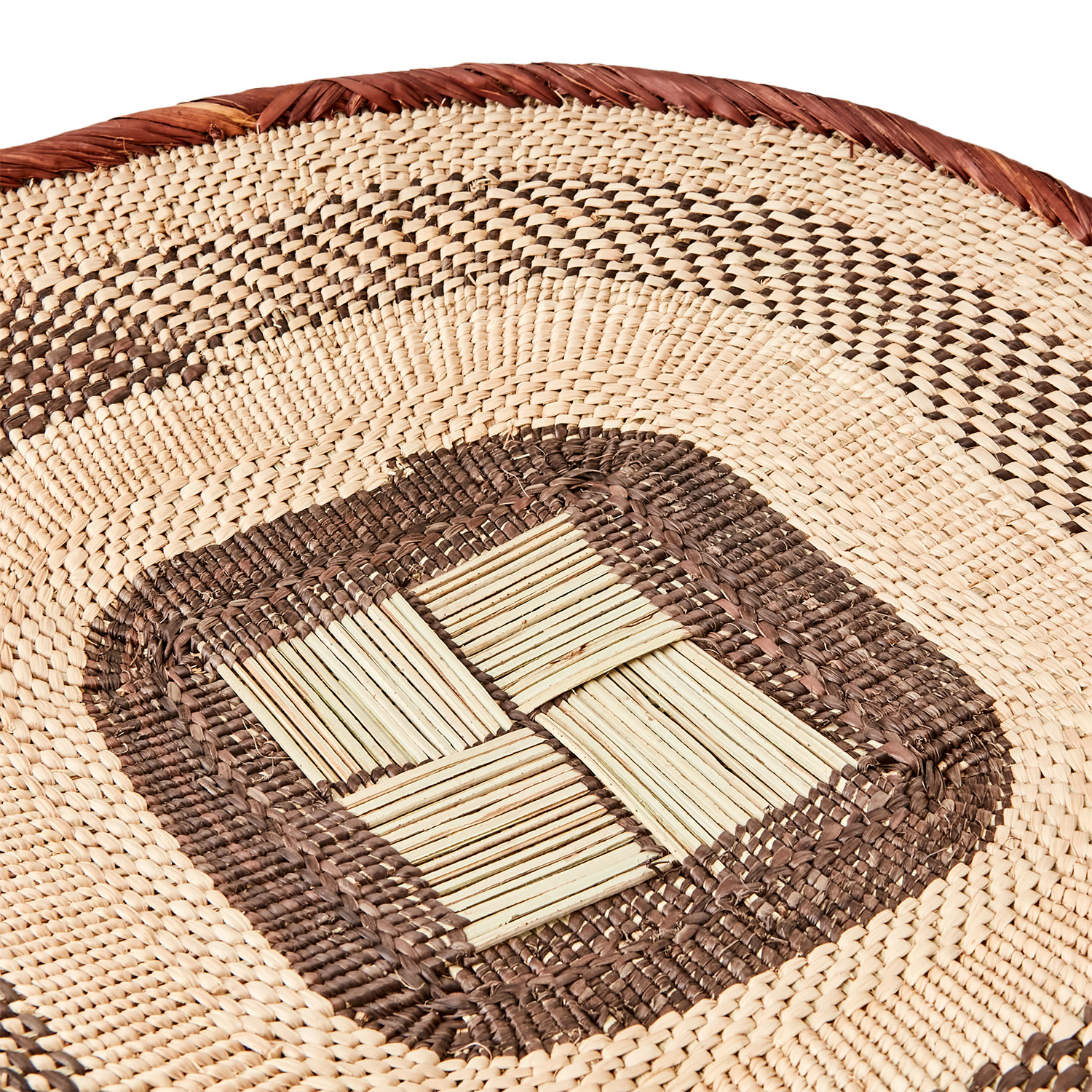 decoration murale panier tonga africain fibre naturelle 35cm 3