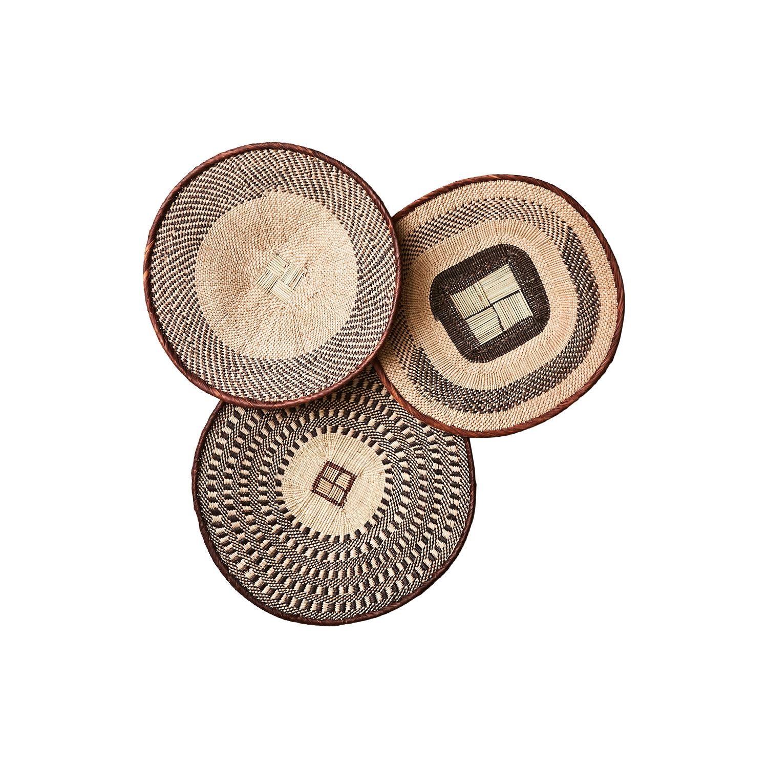decoration murale panier tonga africain fibre naturelle 35cm 4