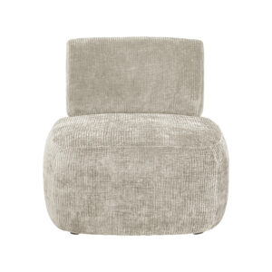 fauteuil en velours beige 1
