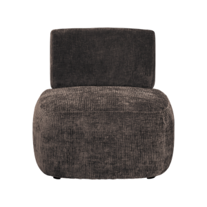 fauteuil en velours chocolat 1