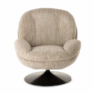 fauteuil memento chiné beige sable pied noir
