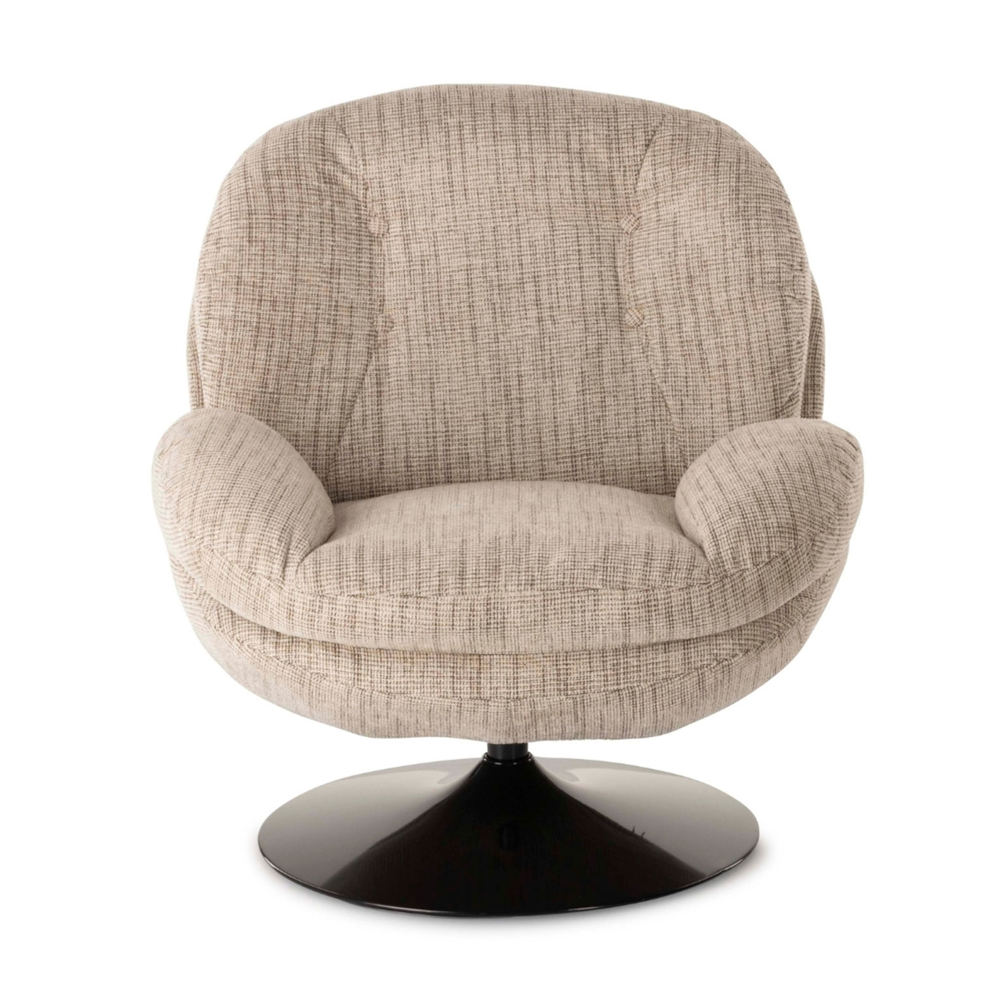 fauteuil memento chiné beige sable pied noir