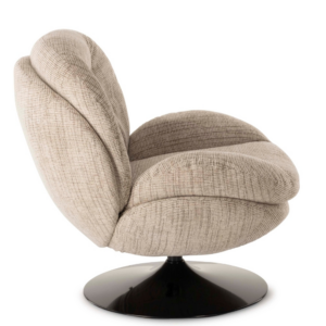 fauteuil memento chiné beige sable pied noir 2
