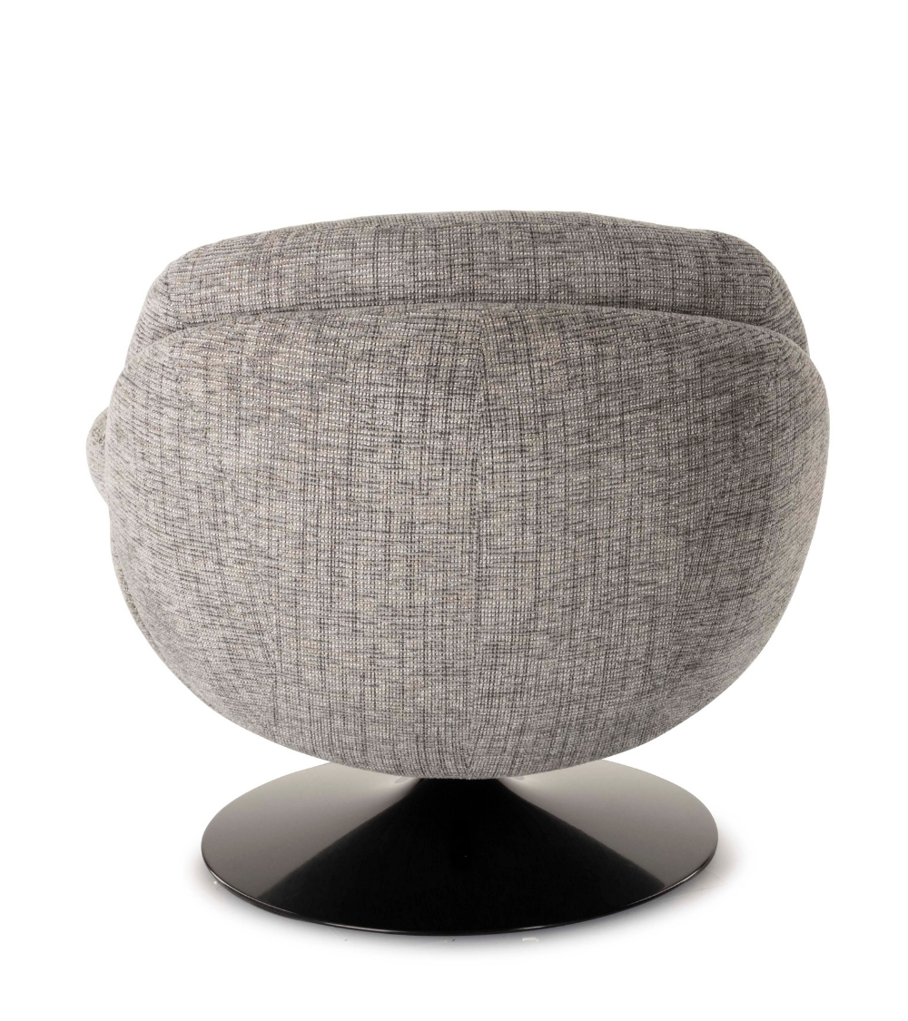 fauteuil memento chiné gris souris pied noir 3