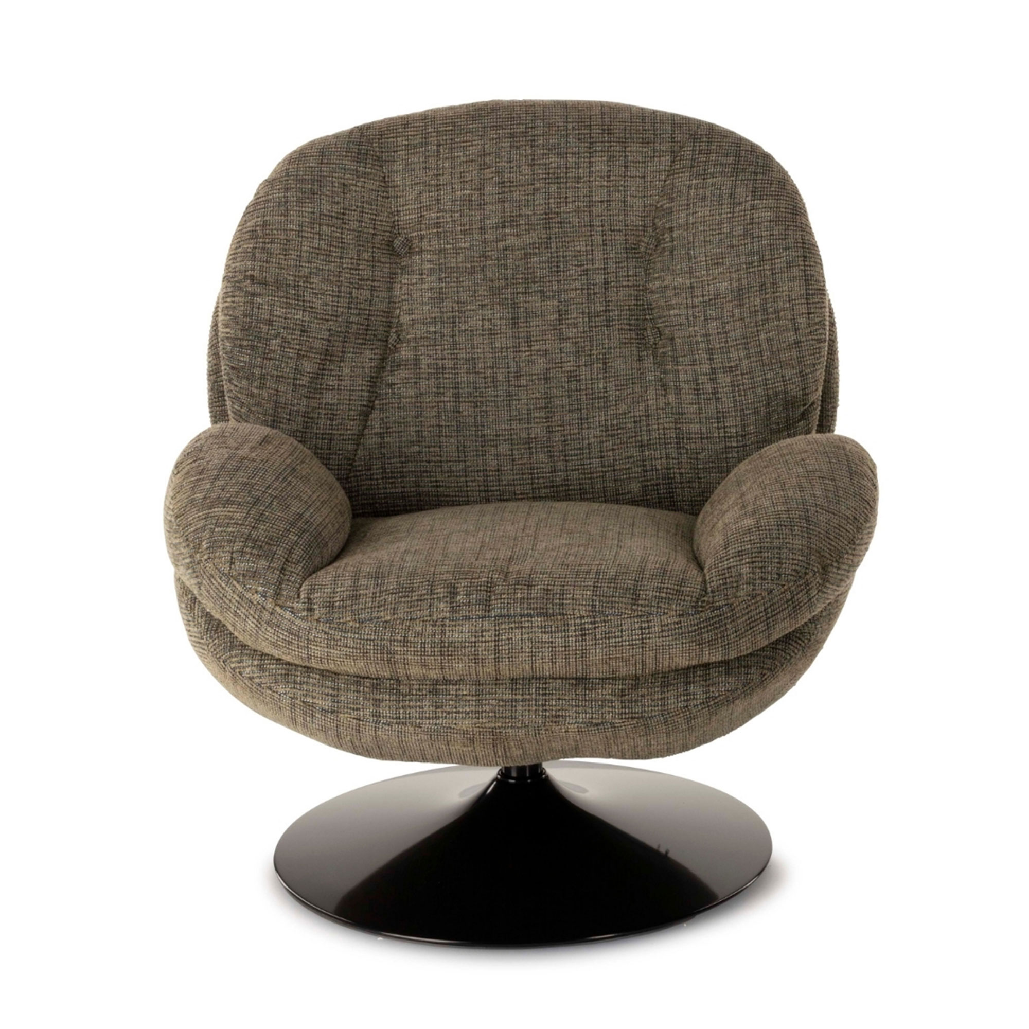 fauteuil memento chiné vert mousse pied noir