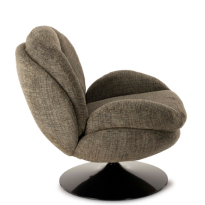 fauteuil memento chiné vert mousse pied noir 2