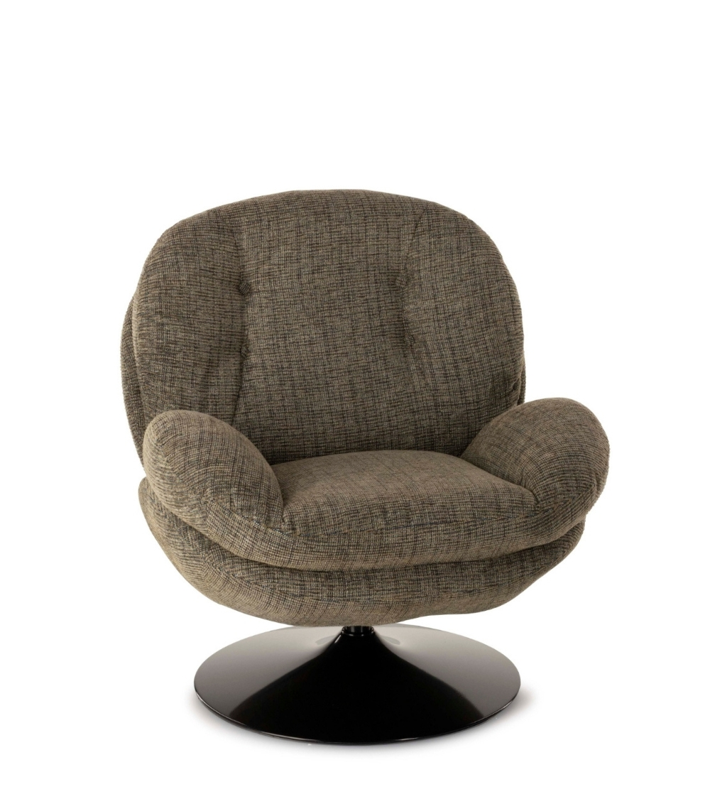 fauteuil memento chiné vert mousse pied noir 6