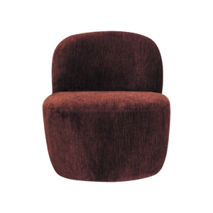 fauteuil pop velours burgundy 1