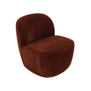 fauteuil pop velours burgundy 2