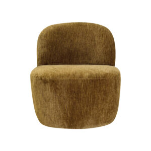 fauteuil pop velours olive 1