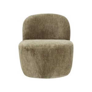 fauteuil pop velours taupe 1