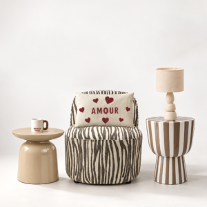 lampe en ceramique beige a pied galets petit modele2