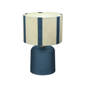 lampe rayee a poser a piles bleu