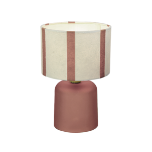 lampe rayee a poser a piles rose
