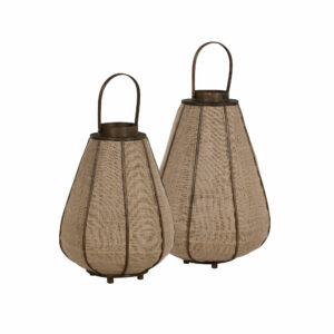 lanterne bambou jute naturel goutte