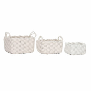 panier en tricot blanc 1
