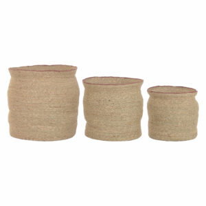 panier jonc de mer naturel lisere rouge haut 2